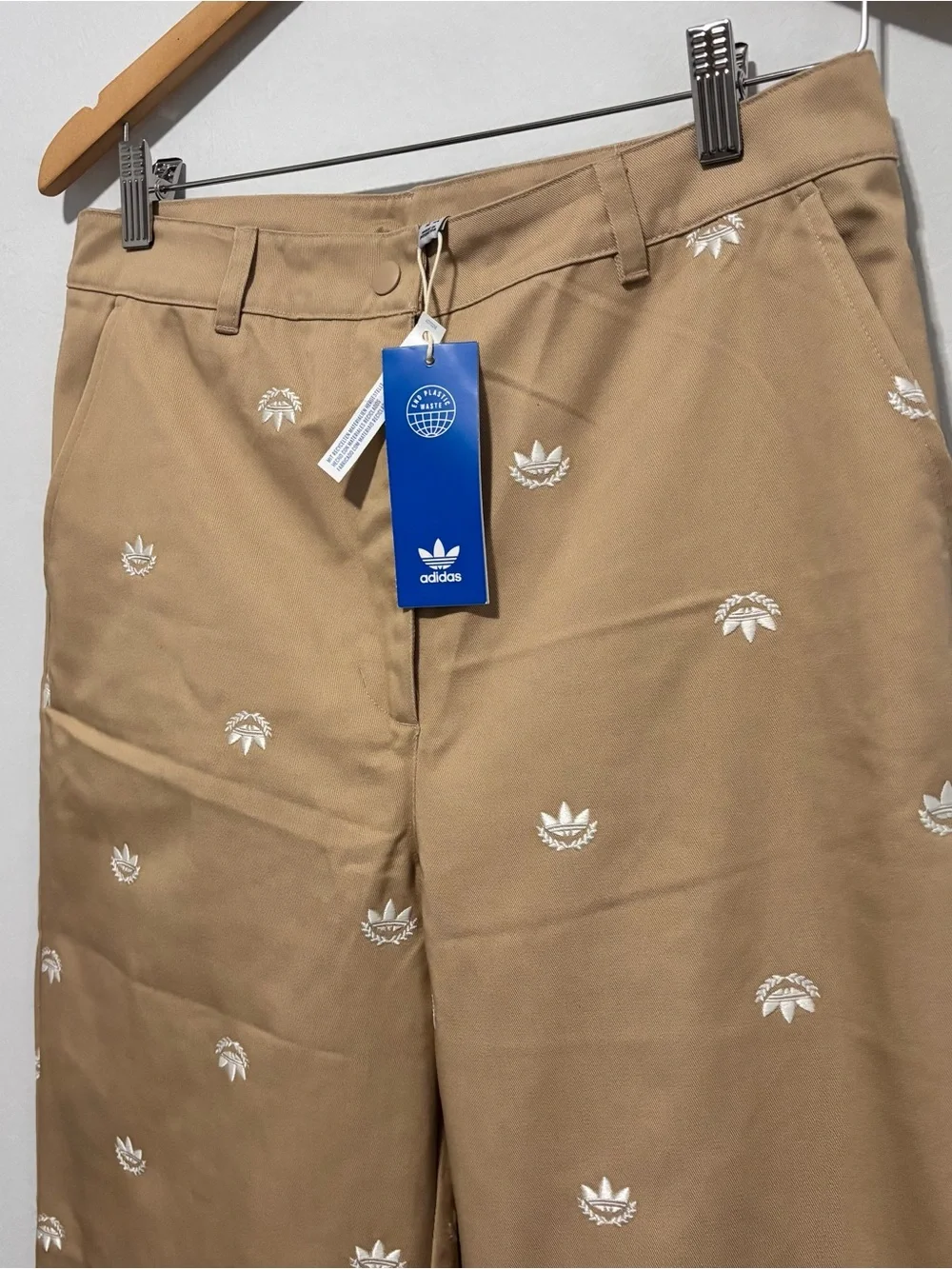 Adidas-Women Alllover Mini Crest Chino Pants - Picture 3 of 7